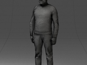 man in sweater 0219 3d print ready 3D Print Model