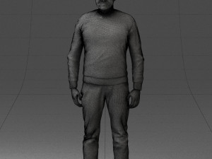 man in sweater 0219 3d print ready 3D Print Model