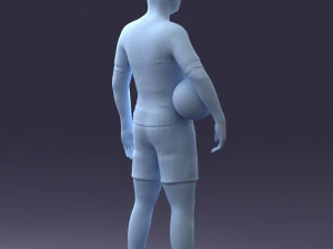 football player 0510-2 3D Model
