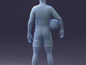 football player 0510-2 3D Model
