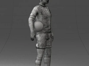 football player 0510-2 3D Model
