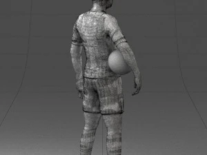 football player 0510-2 3D Model