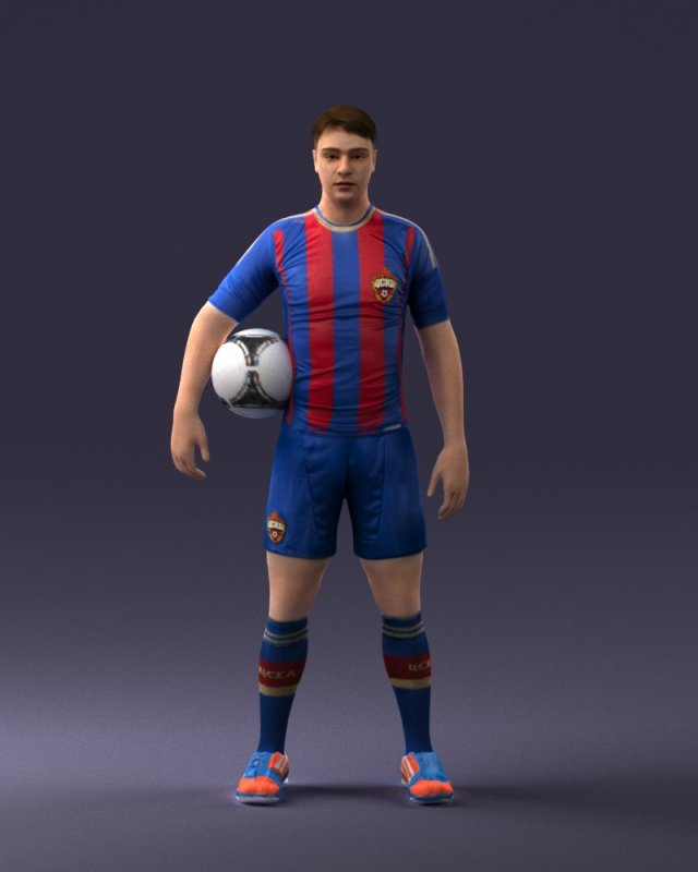 football player 0510-2 3d print ready 3D Druckmodell .c4d .max .obj .3ds .fbx .stl .blend