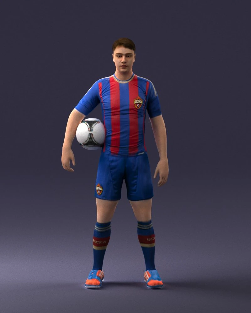 football player 0510-2 3d print ready 3D Print Model .c4d .max .obj .3ds .fbx .stl .blend 