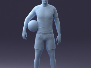 football player 0510-2 3d print ready 3D Druckmodell