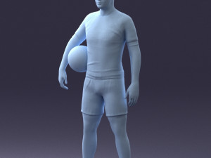football player 0510-2 3d print ready 3D Druckmodell