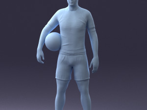 football player 0510-2 3d print ready 3D Druckmodell