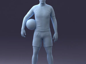 football player 0510-2 3d print ready 3D Print Model