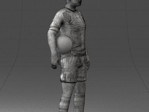 football player 0510-2 3d print ready 3D Druckmodell