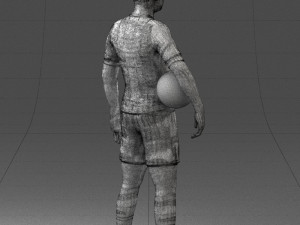 football player 0510-2 3d print ready 3D Druckmodell