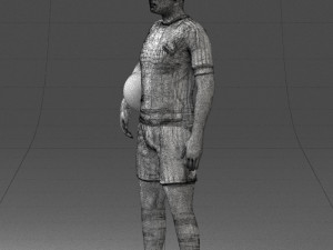 football player 0510-2 3d print ready 3D Druckmodell