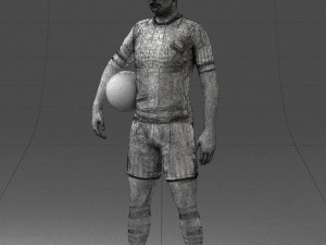 football player 0510-2 3d print ready 3D Druckmodell