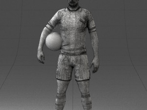 football player 0510-2 3d print ready 3D Druckmodell