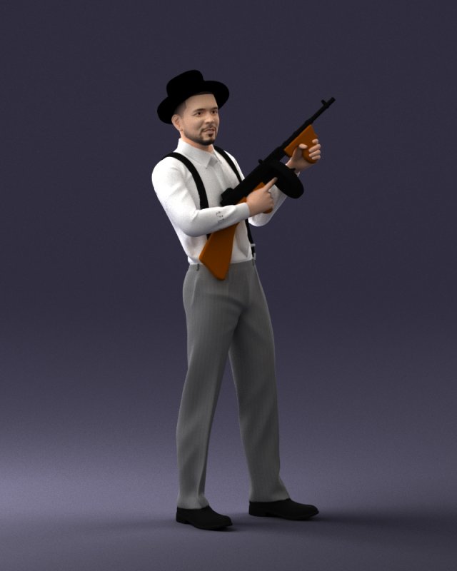 Gangster 0105 3D Модель In Мужчина 3DExport