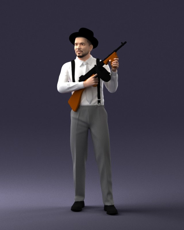 Gangster 0105 3D Модель In Мужчина 3DExport