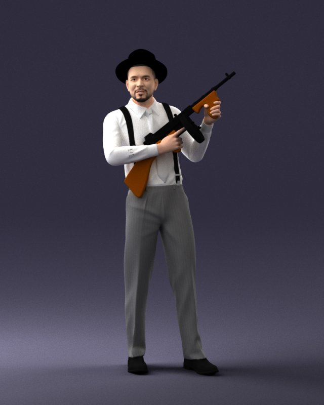 Gangster 0105 3D Модель In Мужчина 3DExport