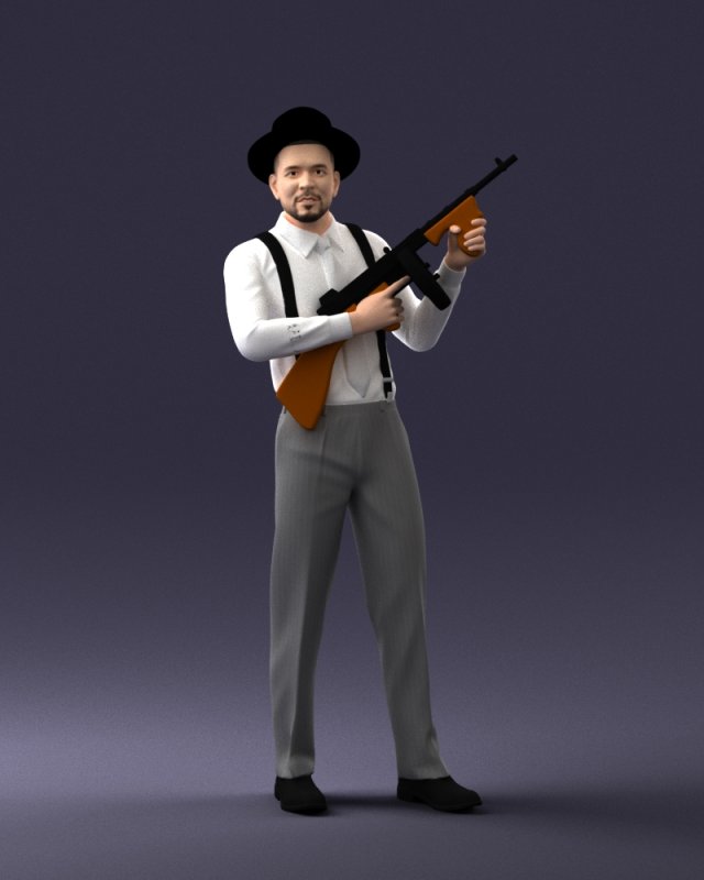 Gangster 0105 3D Модель In Мужчина 3DExport