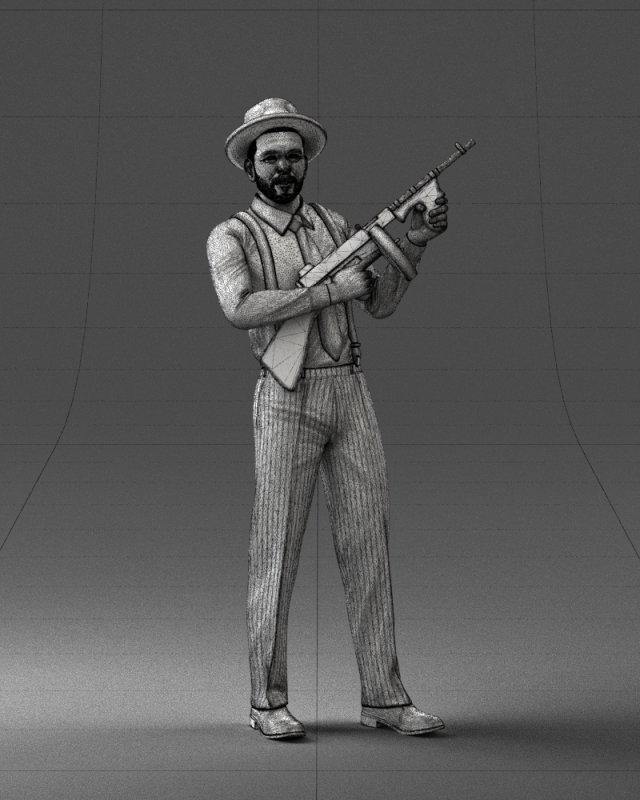 Gangster 0105 3D Модель In Мужчина 3DExport