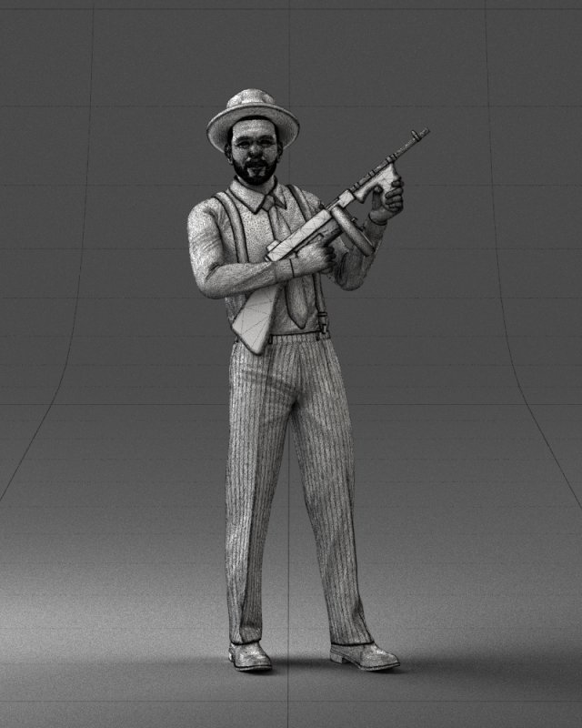 Gangster 0105 3D Модель In Мужчина 3DExport