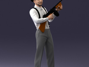 gangster 0105 3d print ready Modello di stampa 3D