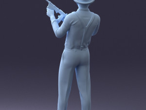 gangster 0105 3d print ready Modello di stampa 3D