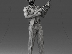 gangster 0105 3d print ready Modello di stampa 3D