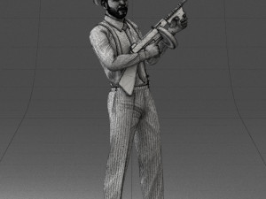 gangster 0105 3d print ready Modello di stampa 3D