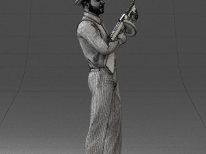 gangster 0105 3d print ready Modello di stampa 3D