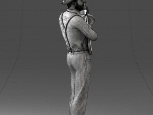 gangster 0105 3d print ready Modello di stampa 3D