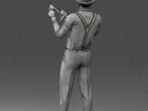 gangster 0105 3d print ready Modello di stampa 3D