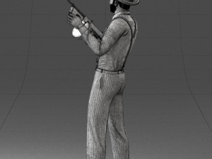 gangster 0105 3d print ready Modello di stampa 3D