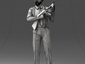 gangster 0105 3d print ready Modello di stampa 3D