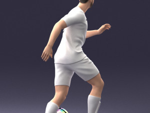 000184 Soccer Player with Ball 0912 3dp 3D-printmodel