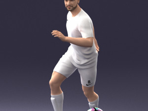 000184 Soccer Player with Ball 0912 3dp 3D-printmodel