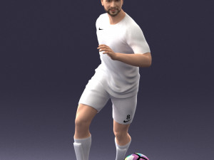 000184 Soccer Player with Ball 0912 3dp 3D-printmodel