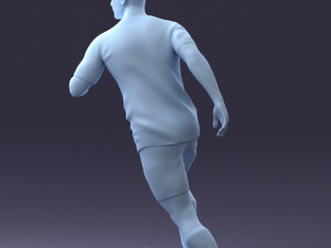 000184 Soccer Player with Ball 0912 3dp 3D-printmodel