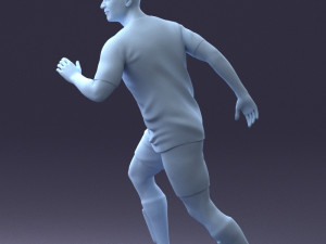 000184 Soccer Player with Ball 0912 3dp 3D-printmodel