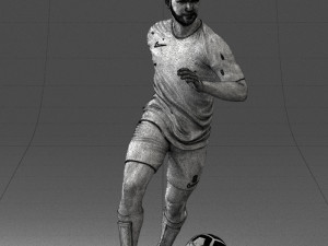 000184 Soccer Player with Ball 0912 3dp 3D-printmodel