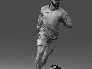 000184 Soccer Player with Ball 0912 3dp 3D-printmodel