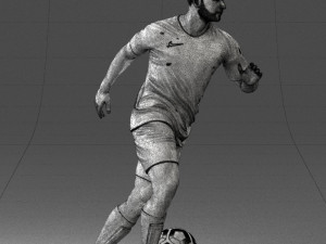 000184 Soccer Player with Ball 0912 3dp 3D-printmodel