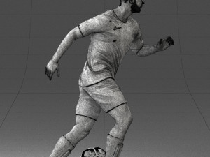 000184 Soccer Player with Ball 0912 3dp 3D-printmodel