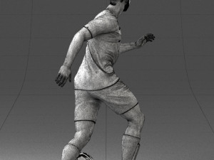 000184 Soccer Player with Ball 0912 3dp 3D-printmodel