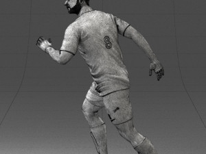 000184 Soccer Player with Ball 0912 3dp 3D-printmodel