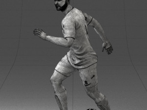 000184 Soccer Player with Ball 0912 3dp 3D-printmodel