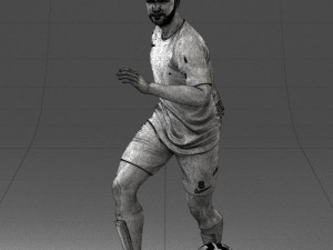 000184 Soccer Player with Ball 0912 3dp 3D-printmodel