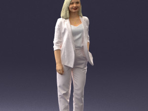 000190 Businesswoman in Light Suit 1012 3Dモデル