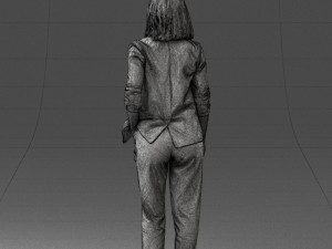000190 Businesswoman in Light Suit 1012 3Dモデル
