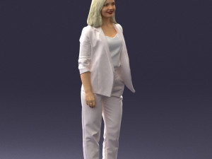 000190 Businesswoman in Light Suit 1012 3dp Modèles 3D en vedette