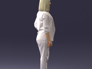 000190 Businesswoman in Light Suit 1012 3dp Modèles 3D en vedette