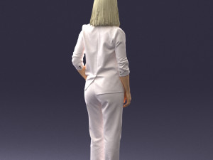000190 Businesswoman in Light Suit 1012 3dp Modèles 3D en vedette